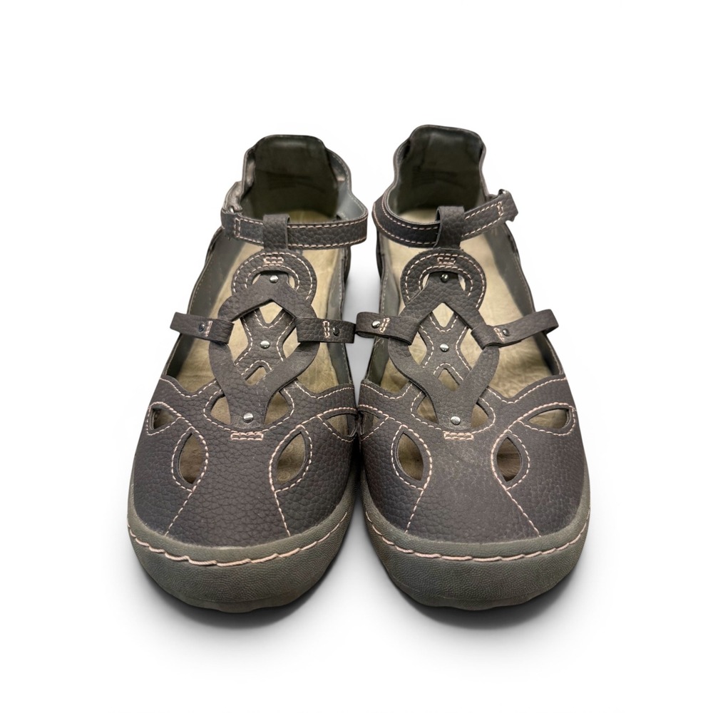 JBU Wmns Taupe Sydney Vegan Leather Sandals Size 7.5 Gorpcore Water Hiking Shoes